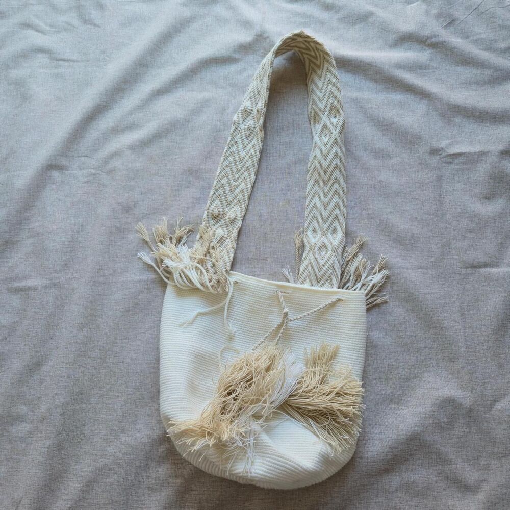 Unbranded Women's Cream and White Bag